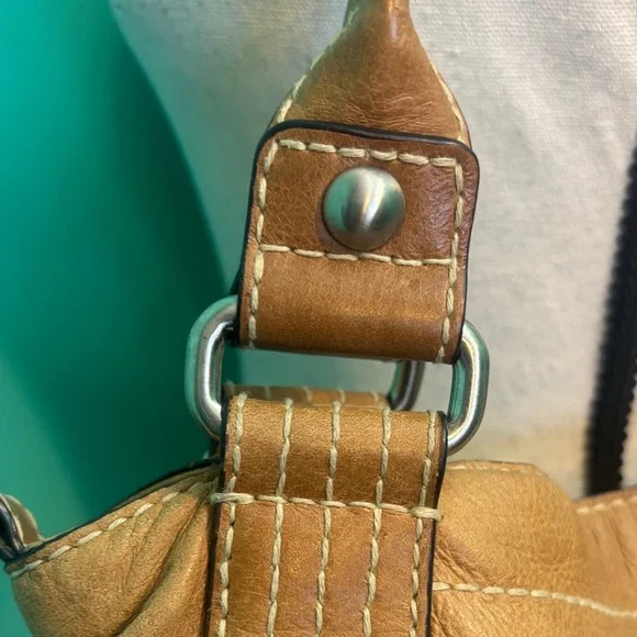 Fossil Tan Leather Shoulder Bag - Picture 6 of 16